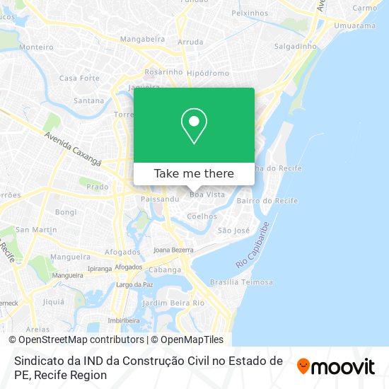 Sindicato da IND da Construção Civil no Estado de PE map