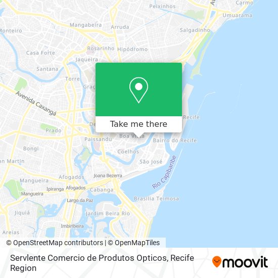 Servlente Comercio de Produtos Opticos map