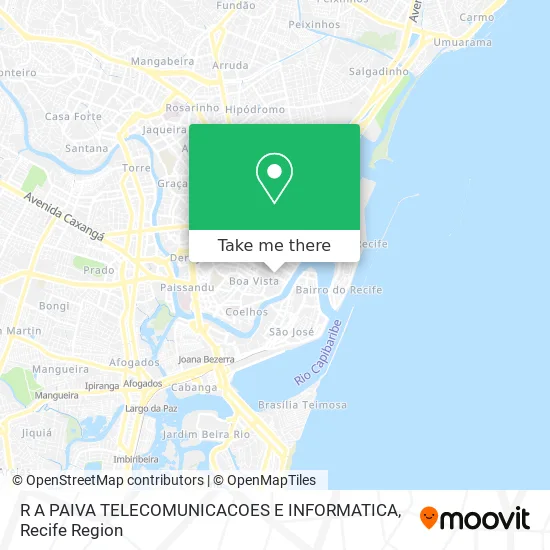 R A PAIVA TELECOMUNICACOES E INFORMATICA map