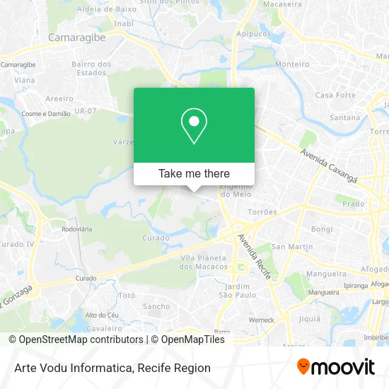Arte Vodu Informatica map