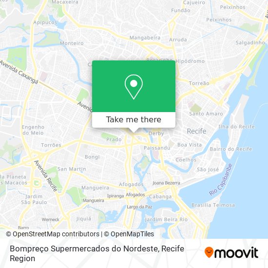 Bompreço Supermercados do Nordeste map