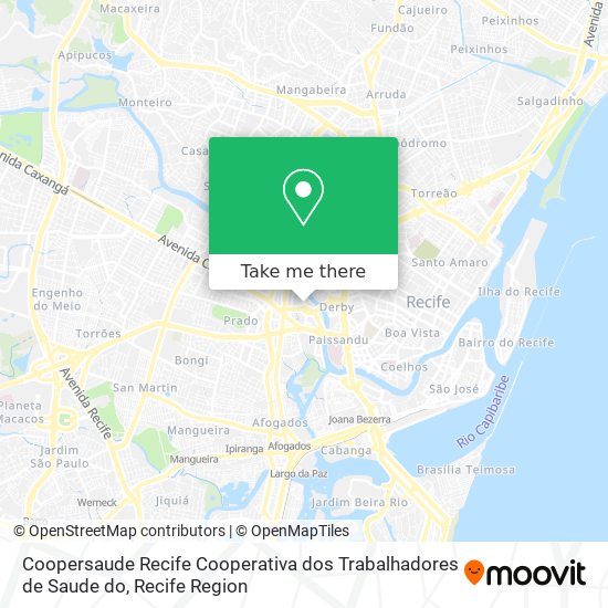 Mapa Coopersaude Recife Cooperativa dos Trabalhadores de Saude do