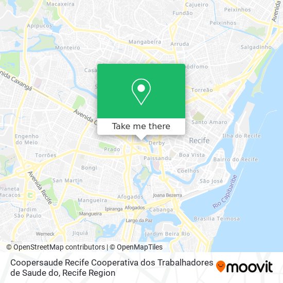 Coopersaude Recife Cooperativa dos Trabalhadores de Saude do map