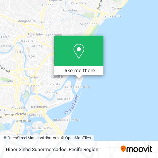 Hiper Sinho Supermercados map