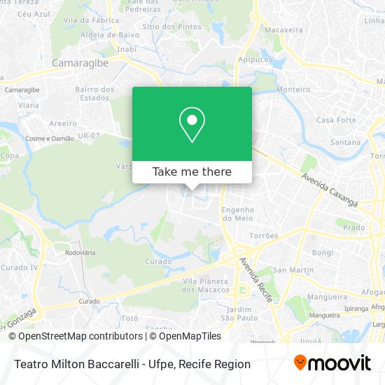 Teatro Milton Baccarelli - Ufpe map