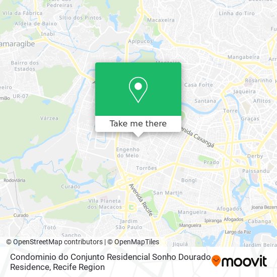 Condominio do Conjunto Residencial Sonho Dourado Residence map