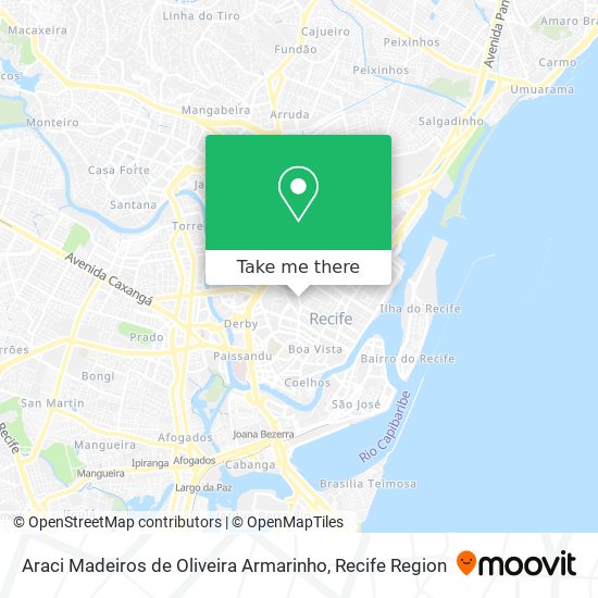 Araci Madeiros de Oliveira Armarinho map