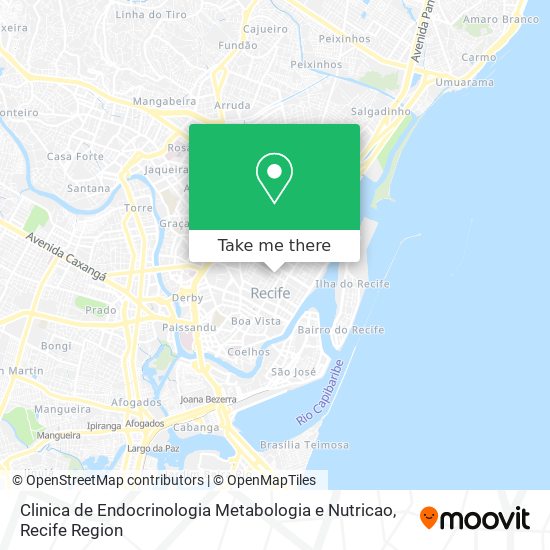 Clinica de Endocrinologia Metabologia e Nutricao map