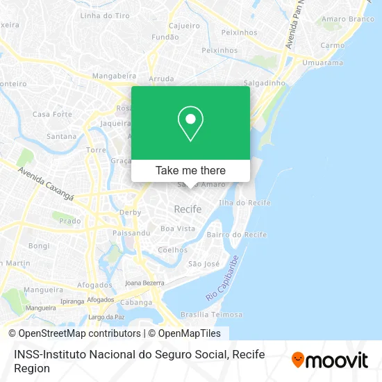 INSS-Instituto Nacional do Seguro Social map