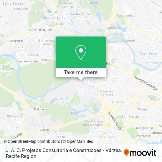 J. A. C. Projetos Consultoria e Construcoes - Várzea map