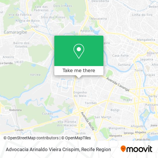 Advocacia Arinaldo Vieira Crispim map