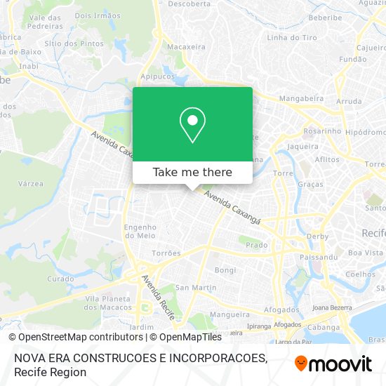 NOVA ERA CONSTRUCOES E INCORPORACOES map