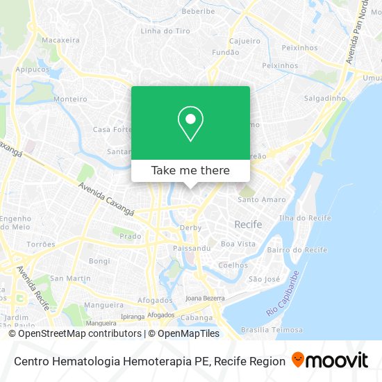 Centro Hematologia Hemoterapia PE map