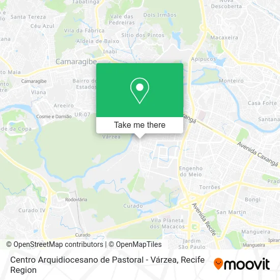 Centro Arquidiocesano de Pastoral - Várzea map