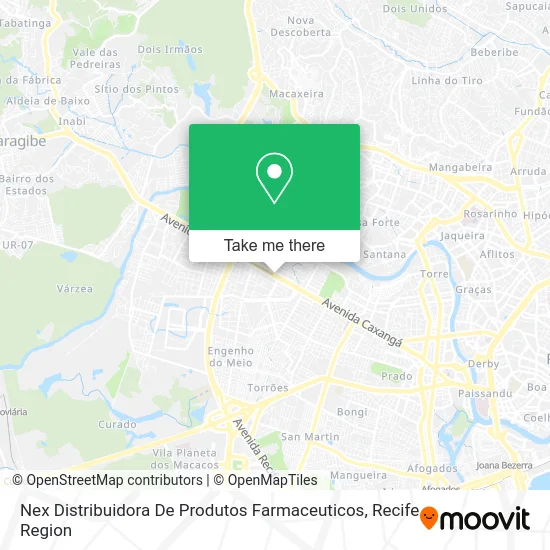 Nex Distribuidora De Produtos Farmaceuticos map