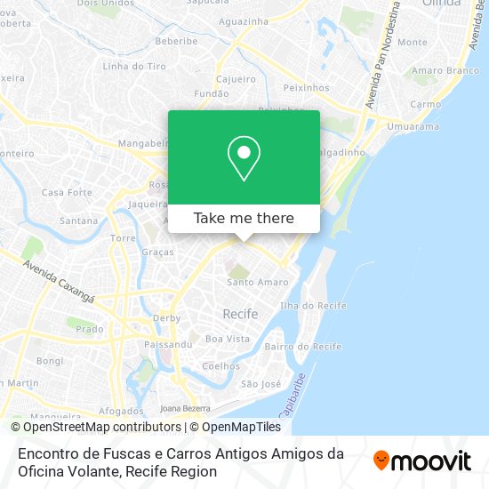 Encontro de Fuscas e Carros Antigos Amigos da Oficina Volante map