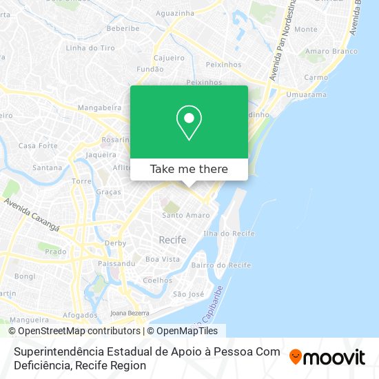 Superintendência Estadual de Apoio à Pessoa Com Deficiência map