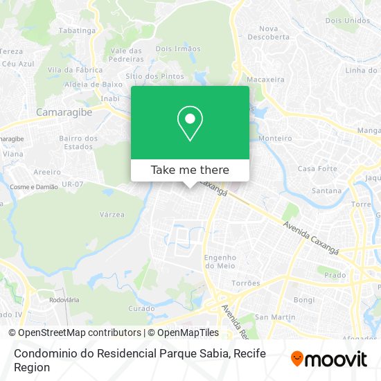 Condominio do Residencial Parque Sabia map
