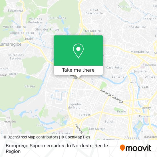 Bompreço Supermercados do Nordeste map