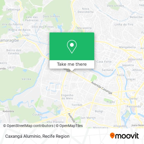 Caxangá Alumínio map