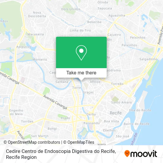 Cedire Centro de Endoscopia Digestiva do Recife map