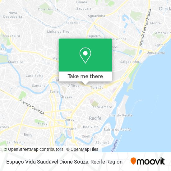 Espaço Vida Saudável Dione Souza map
