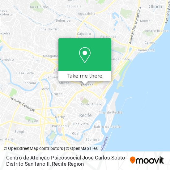 Centro de Atenção Psicossocial José Carlos Souto Distrito Sanitário II map