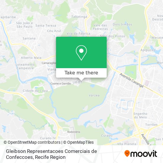 Gleibson Representacoes Comerciais de Confeccoes map