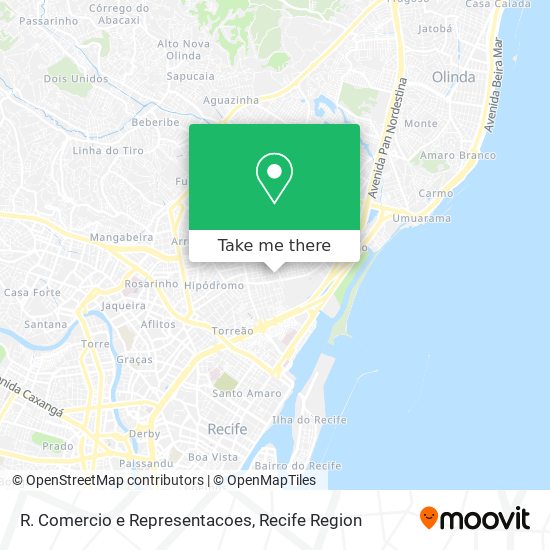 R. Comercio e Representacoes map