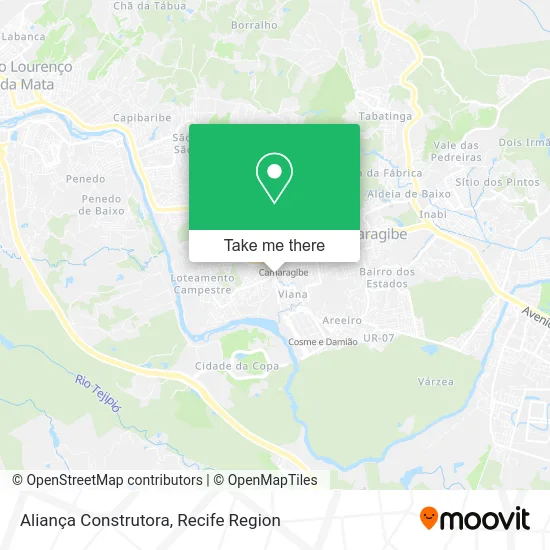 Aliança Construtora map