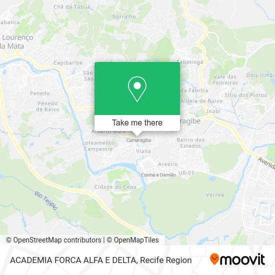 ACADEMIA FORCA ALFA E DELTA map
