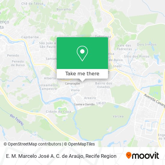 E. M. Marcelo José A. C. de Araújo map