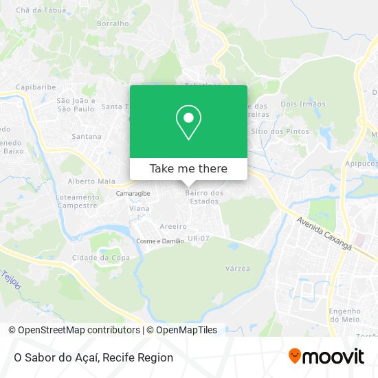 O Sabor do Açaí map