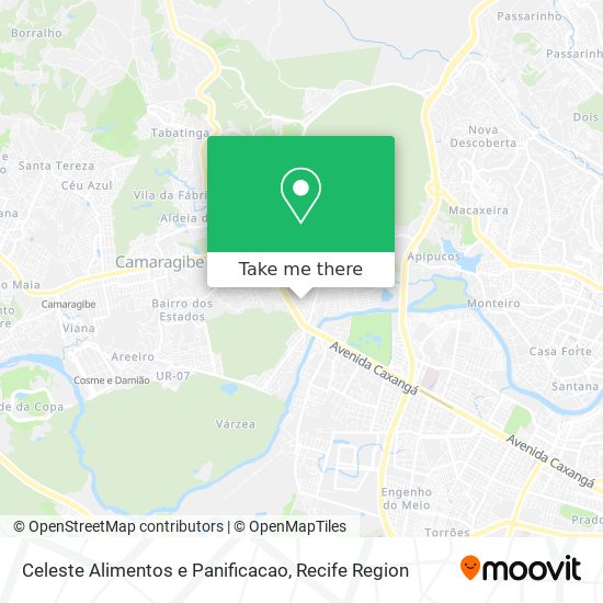 Celeste Alimentos e Panificacao map