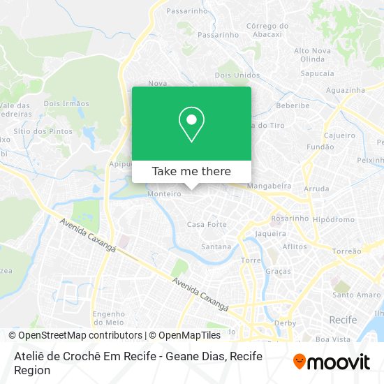 Ateliê de Crochê Em Recife - Geane Dias map