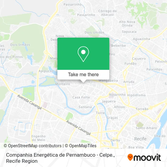 Companhia Energética de Pernambuco - Celpe. map