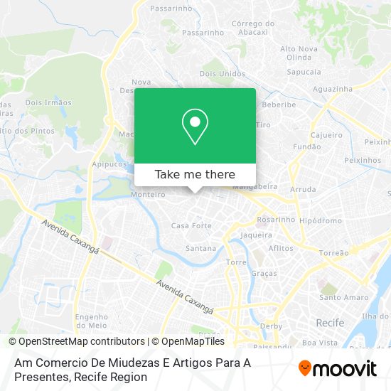 Am Comercio De Miudezas E Artigos Para A Presentes map