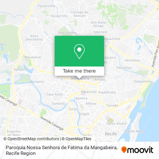 Paroquia Nossa Senhora de Fatima da Mangabeira map