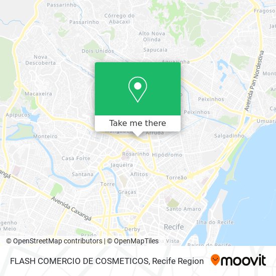 FLASH COMERCIO DE COSMETICOS map