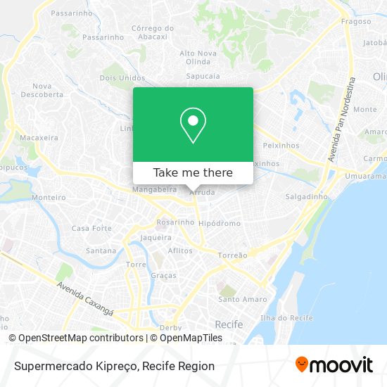Supermercado Kipreço map