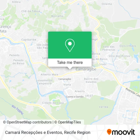 Camará Recepções e Eventos map