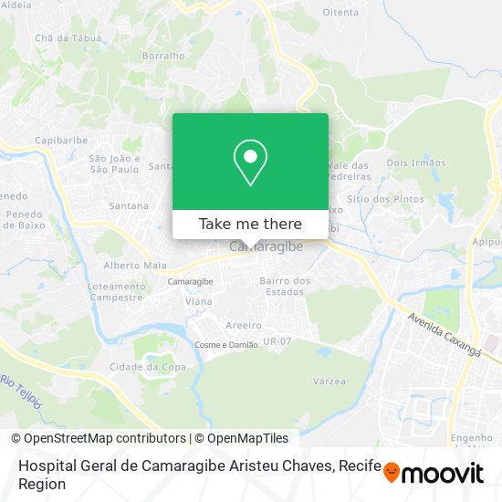Hospital Geral de Camaragibe Aristeu Chaves map