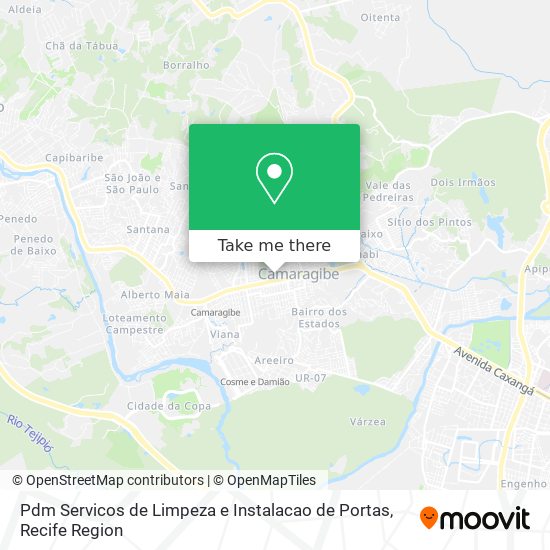 Pdm Servicos de Limpeza e Instalacao de Portas map