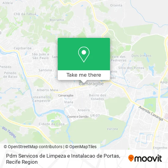Pdm Servicos de Limpeza e Instalacao de Portas map