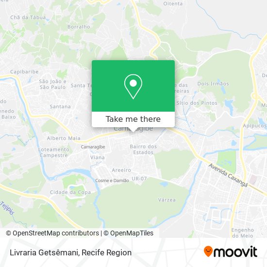 Mapa Livraria Getsêmani