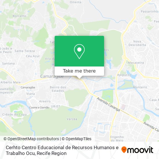 Cerhto Centro Educacional de Recursos Humanos e Trabalho Ocu map