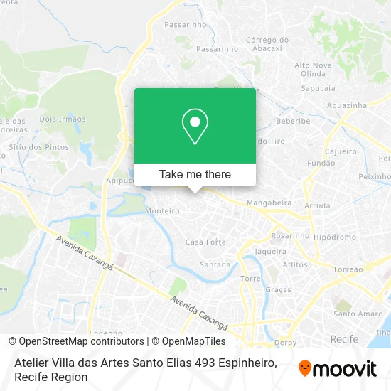 Atelier Villa das Artes Santo Elias 493 Espinheiro map