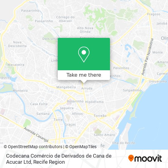 Codecana Comércio de Derivados de Cana de Acucar Ltd map