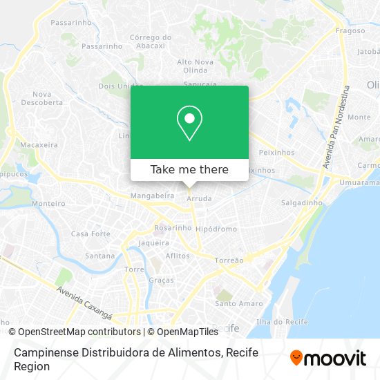 Campinense Distribuidora de Alimentos map