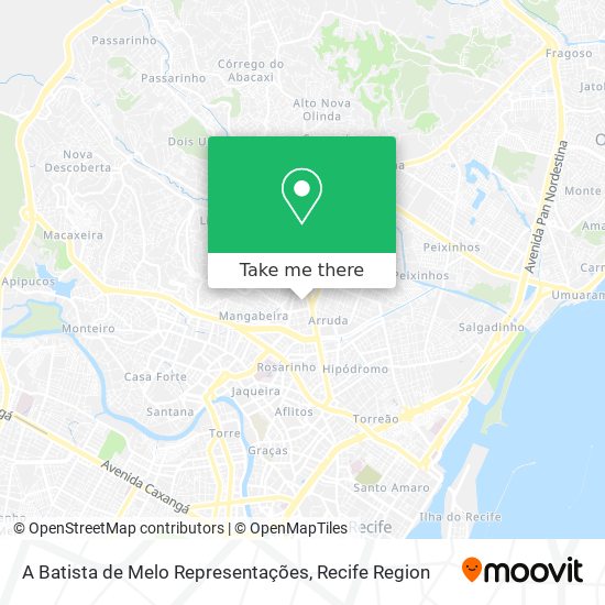 A Batista de Melo Representações map